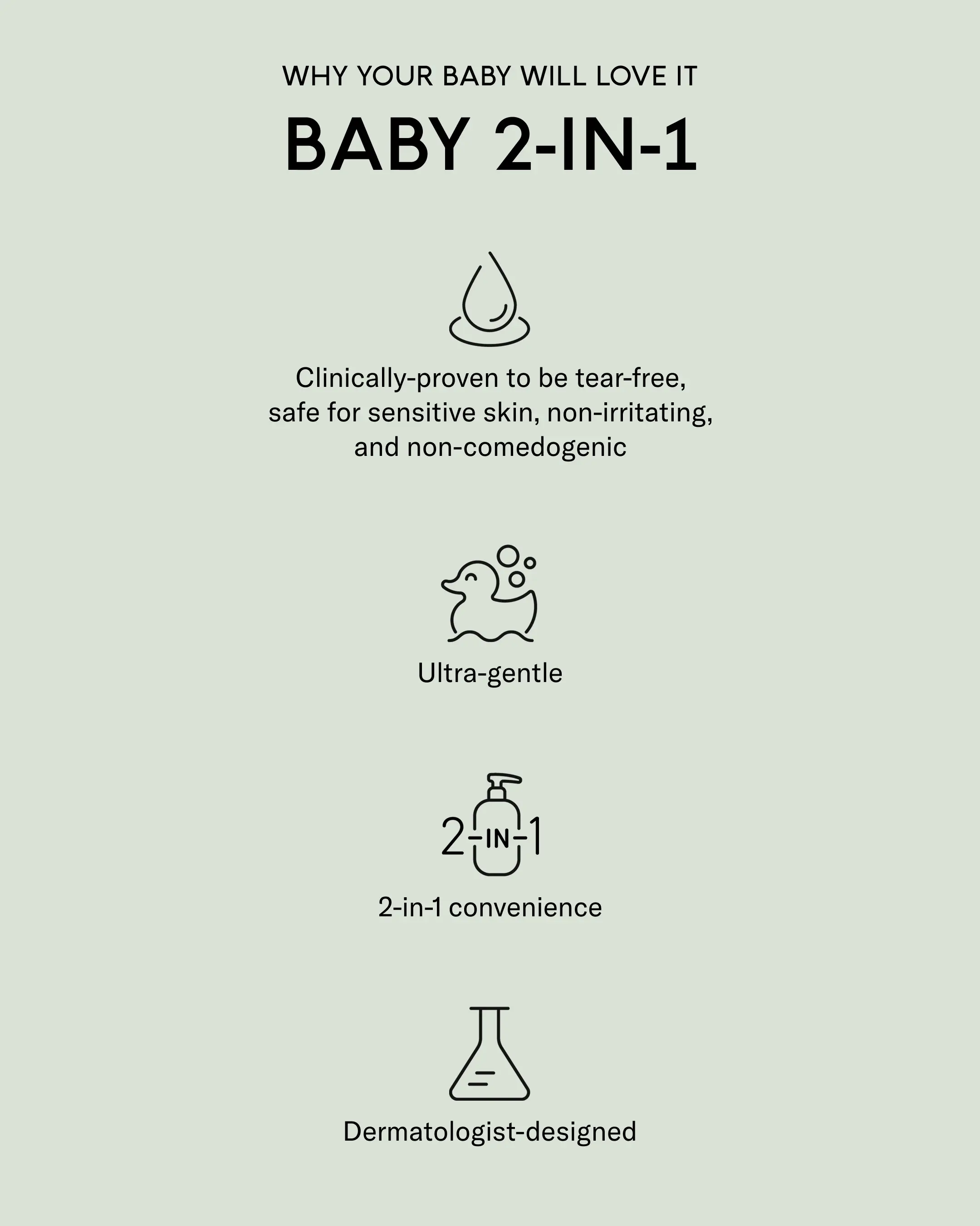 SEEN Baby 2-in-1 Shampoo & Body Wash, Fragrance Free - Image 3