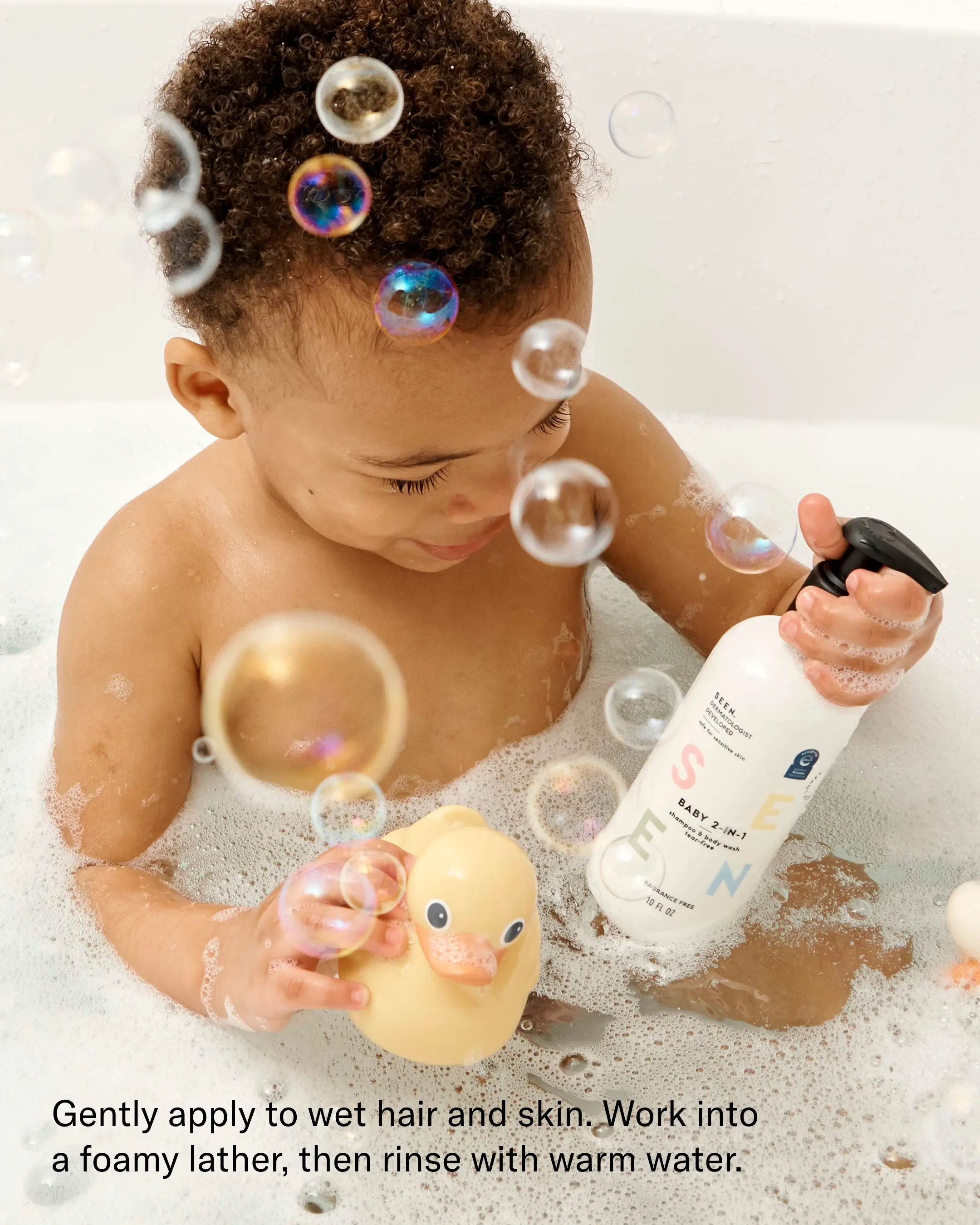 SEEN Baby 2-in-1 Shampoo & Body Wash, Fragrance Free - Image 4
