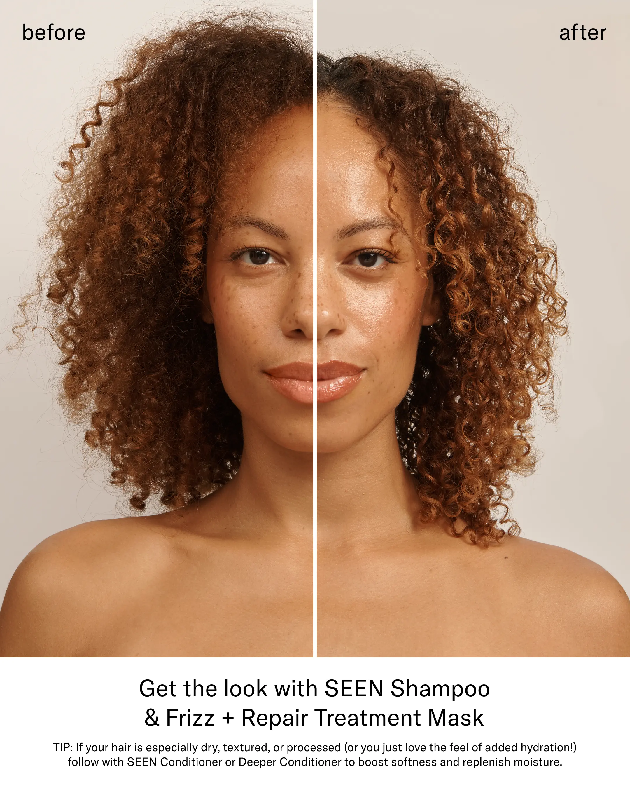 SEEN Frizz + Repair Treatment Mask, Fragrance Free - Image 4
