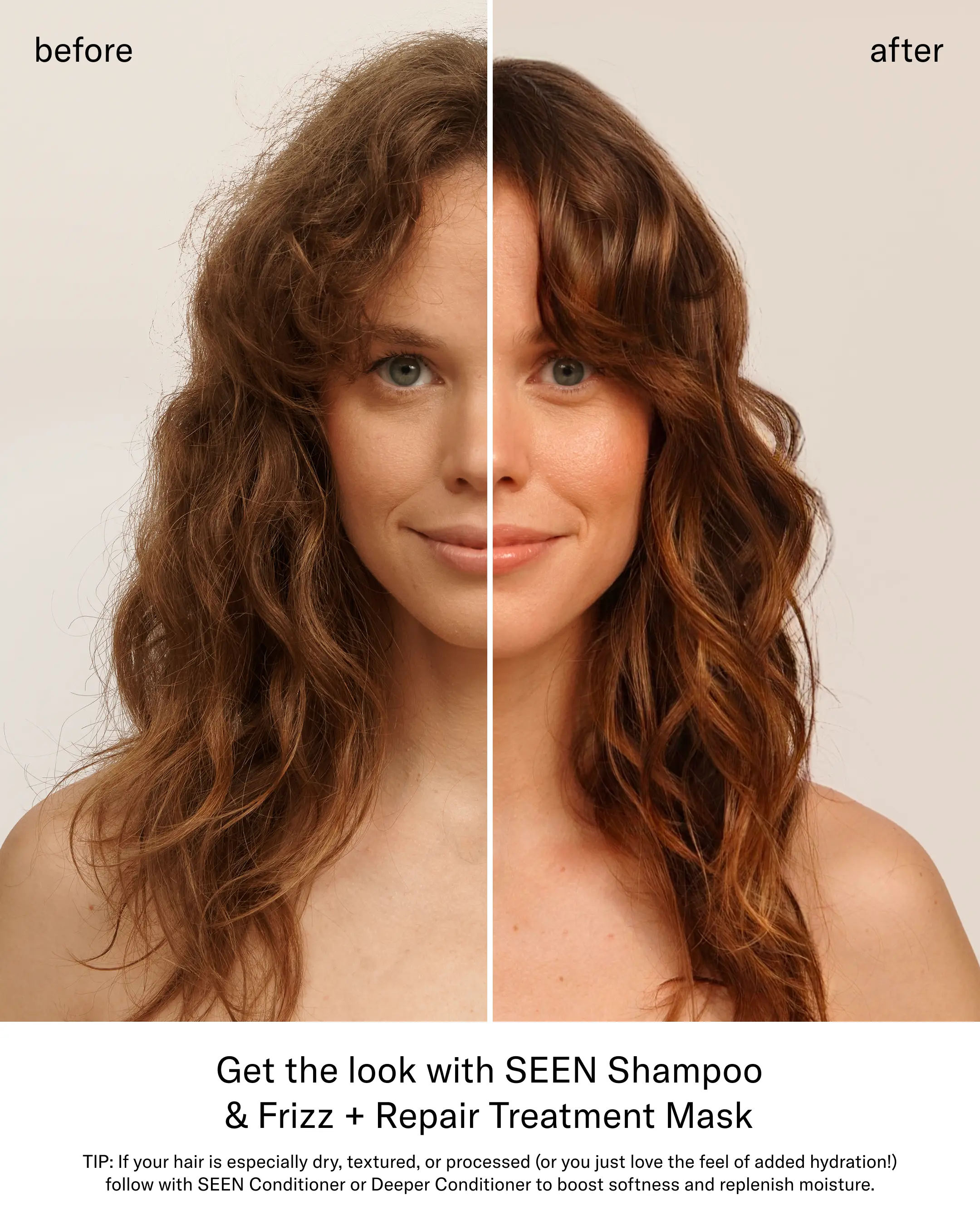 SEEN Frizz + Repair Treatment Mask, Fragrance Free - Image 5